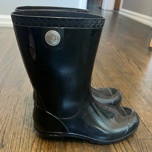 UGG Sienna Black Rain Boots